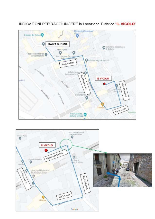 Il Vicolo_Carinissimo Appartamento In Centro Storico, Zona Giorno Mansardata Belluno Zewnętrze zdjęcie